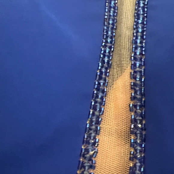 Cameron Blake 3/4 sleeve embellished A-Line formal long gown - Picture 8 of 8